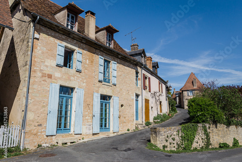 Landscape of a village in the French Dordogne