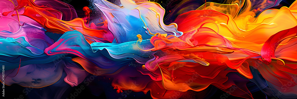 colorful abstract paint spill effect colorful abstract paint spill effect