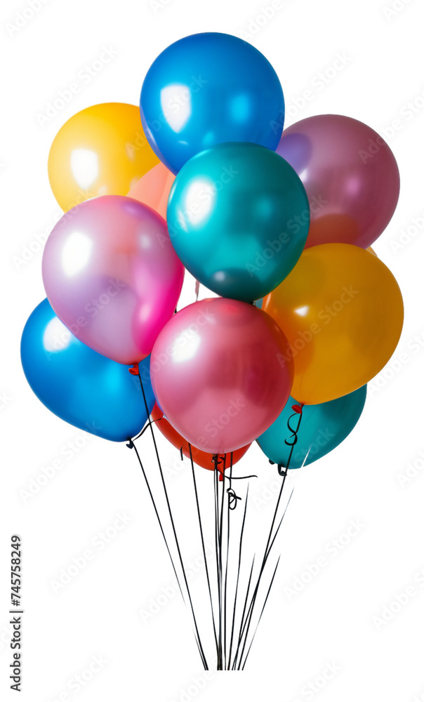 A bunch of neon-colored balloons, bright and fluorescent. A bunch of neon-colored balloons, bright and fluorescent.