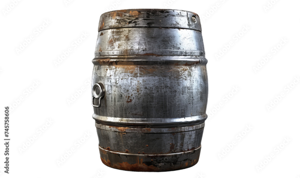 Fototapeta premium A metal keg for the beers.