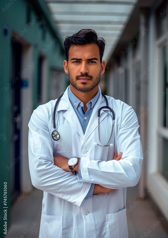 portrait of male indian doctor portrait of male indian doctor