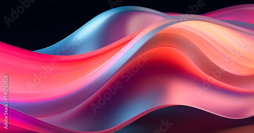 Abstract background design with flowing lines and waves.