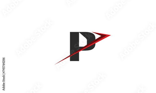 P black red swoosh letter logo vector design illustration. Creative template icon for company or business Free Download P black red swoosh letter logo vector design illustration. Creative template icon for company or business - GFXLoad