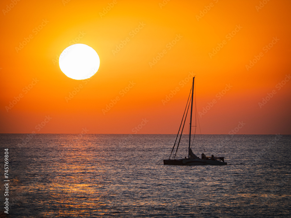 Sunset over the sea Sunset over the sea