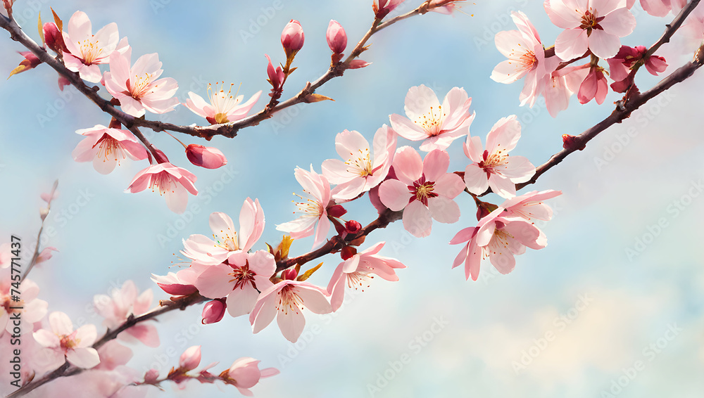 cherry blossoms. Generate AI. cherry blossoms. Generate AI.