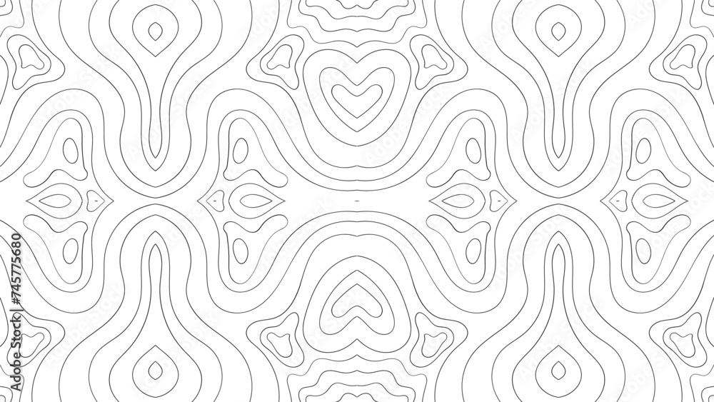 Obraz premium pattern with swirls seamless background