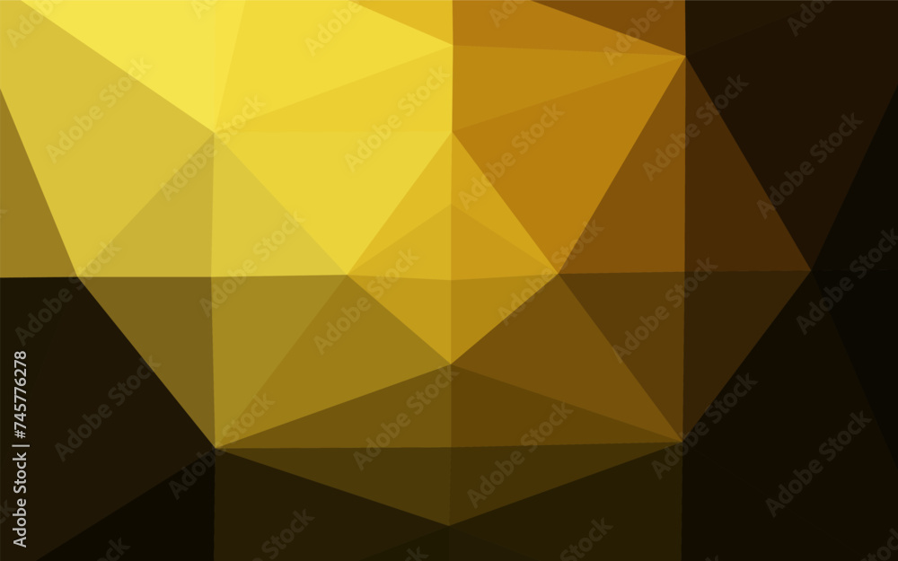 Dark Yellow, Orange vector shining triangular template. Dark Yellow, Orange vector shining triangular template.
