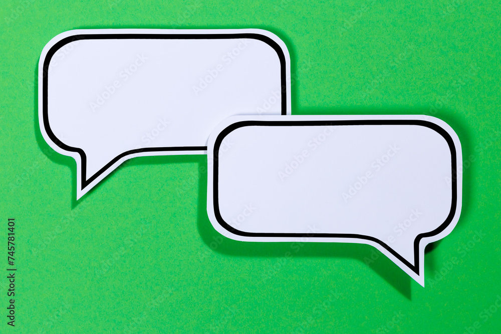 Speech bubbles with copyspace copy space communication information concept talking