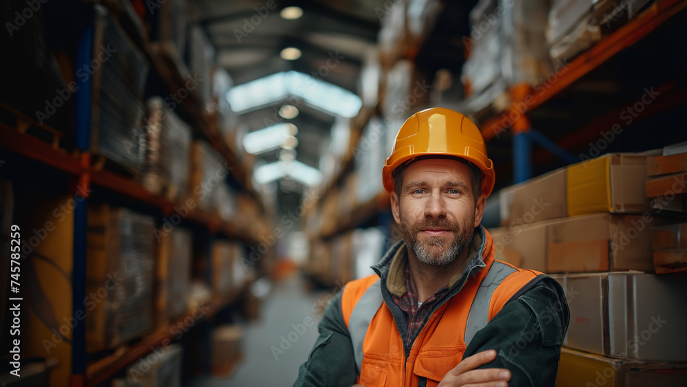 portrait of a warehouse worker portrait of a warehouse worker