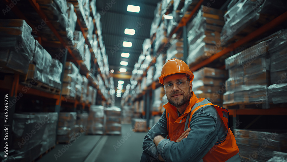 portrait of a warehouse worker portrait of a warehouse worker