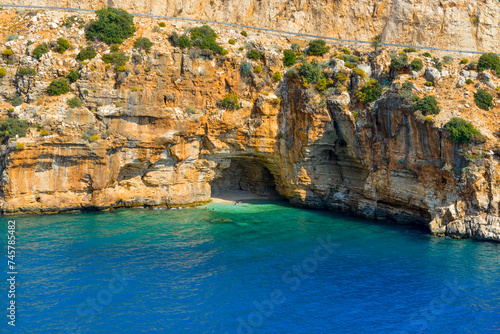 Finike cave bay located on the Antalya - Mugla highway.