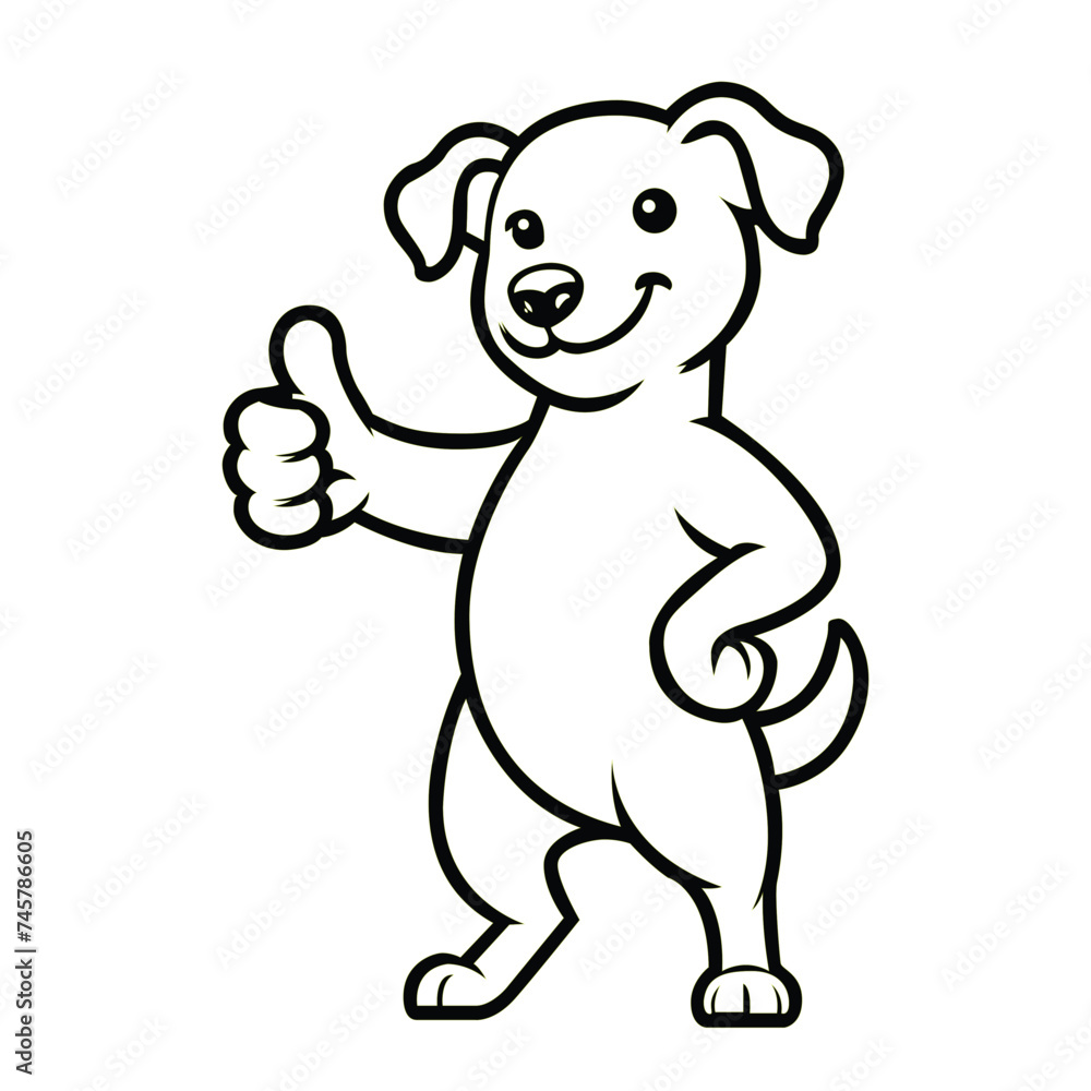 Jack Russell Terrier Happy Thumbs-Up illustration Vector
Jack Russell Terrier Happy Thumbs-Up illustration Vector
