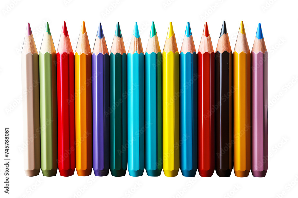 Different Color pencils wood isolated on cut out PNG or transparent background. Realistic clipart template pattern. Children's art education school supplies. Use paint for art. Different Color pencils wood isolated on cut out PNG or transparent background. Realistic clipart template pattern. Children's art education school supplies. Use paint for art.