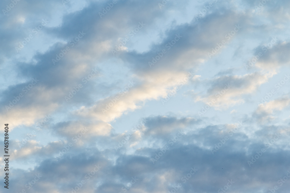 Blue sky background with tiny clouds. Nature abstract background for your design Blue sky background with tiny clouds. Nature abstract background for your design