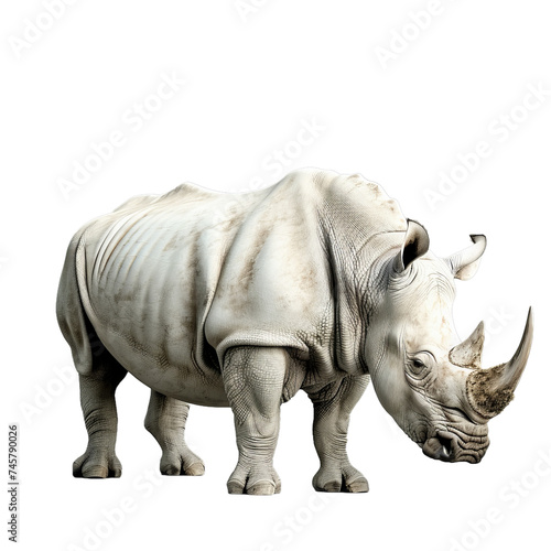 rhinoceros isolated on transparent background  png
