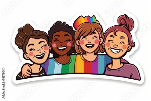 LGBTQ Sticker dynamic sticker design. Rainbow lgbtq+ love journey motive technologically advanced sticker diversity Flag illustration. Colored lgbt parade lgbtqia2s2ppiapaa. Gender speech date night