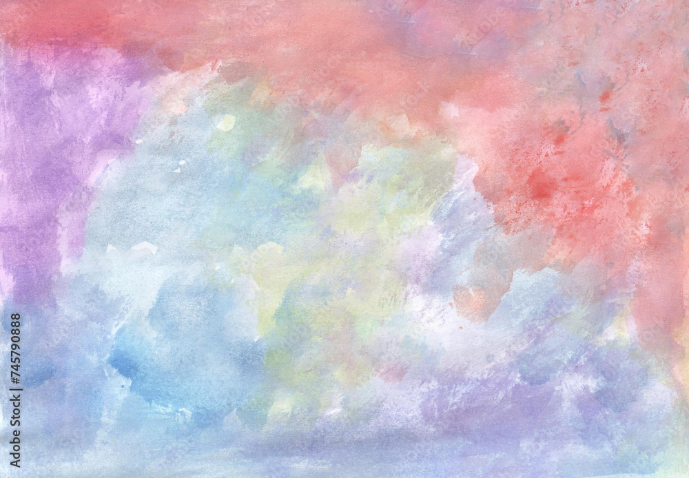 Colorful watercolor abstract background
