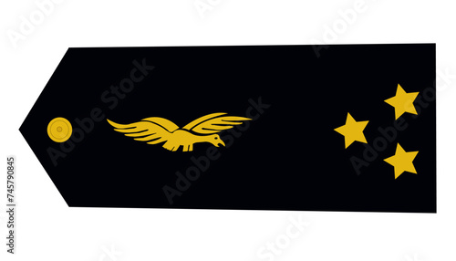 Galon de l'armée de l'air française:  Officiers généraux: général de division aérienne