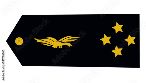Galon de l'armée de l'air française:  Officiers généraux: général de corps aérien
