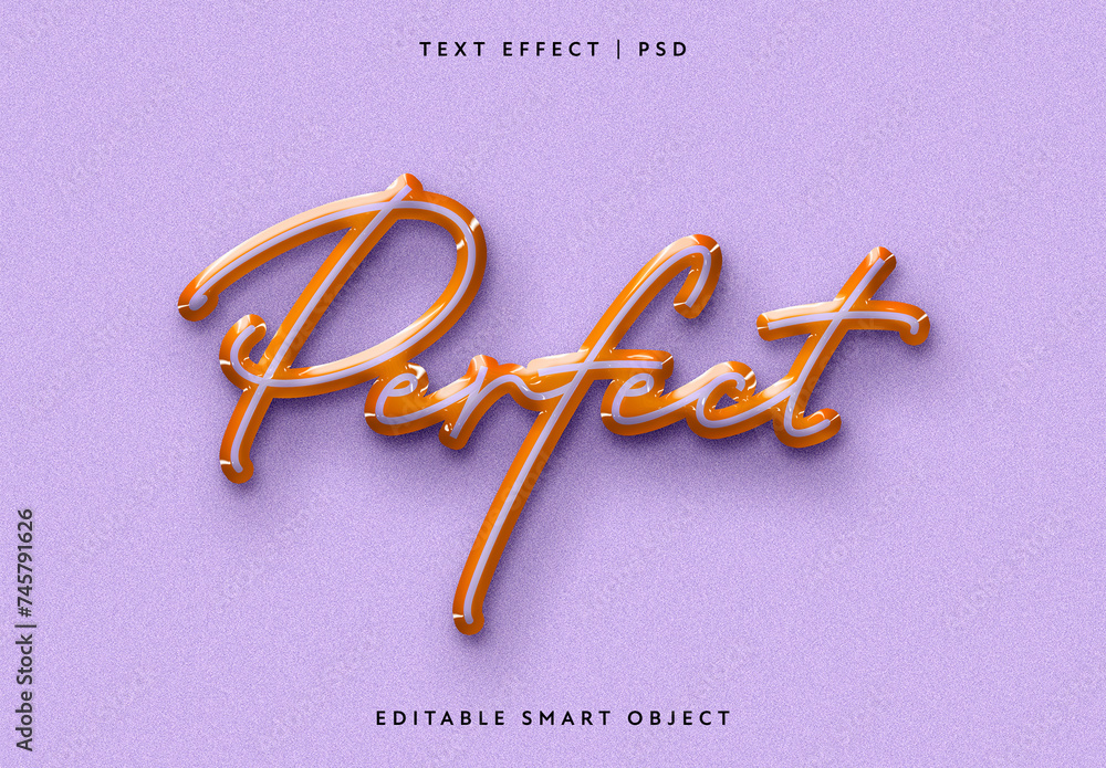 Plastic Shaped Text Effect Stock Template | Adobe Stock