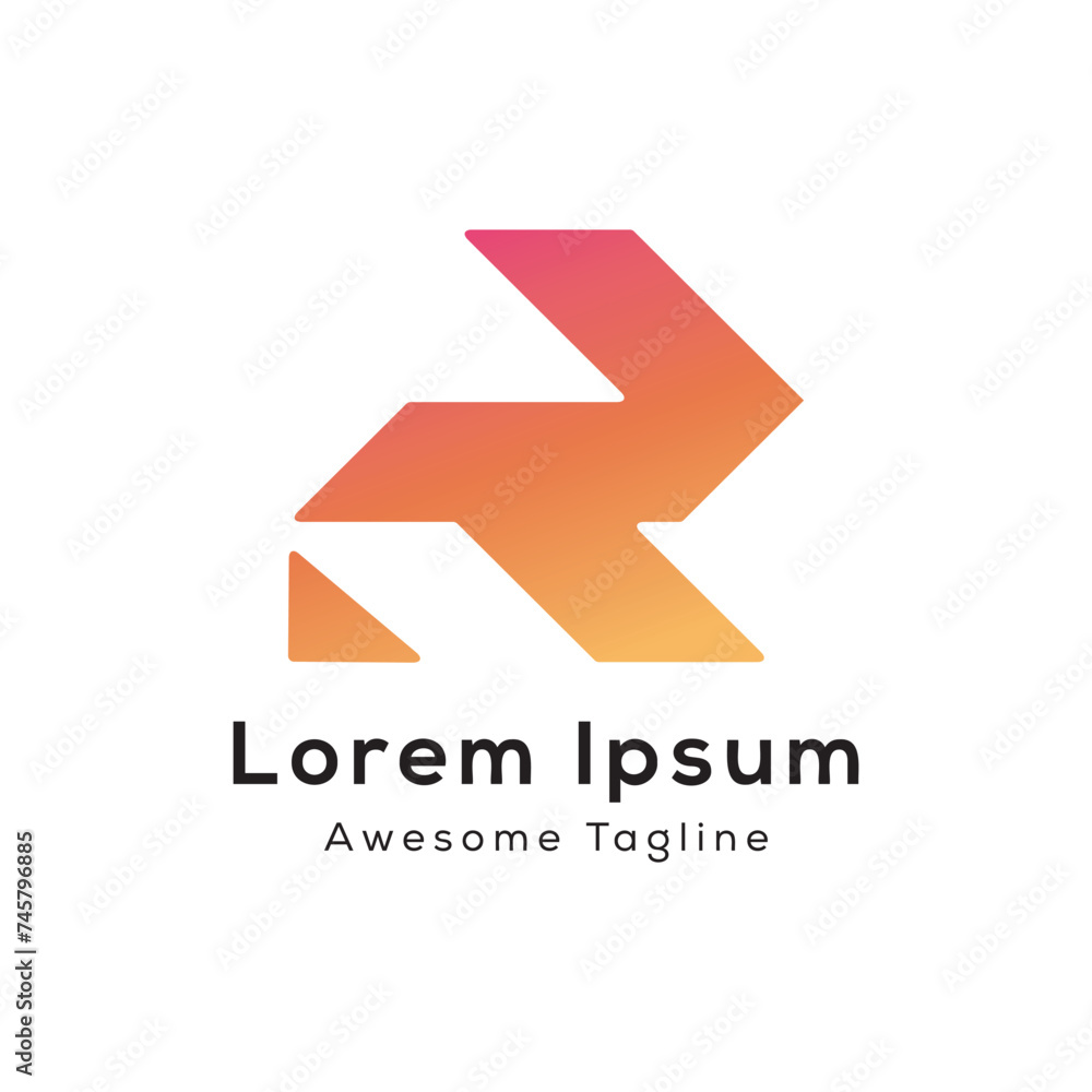 vector letter r creative logo icon vector letter r creative logo icon