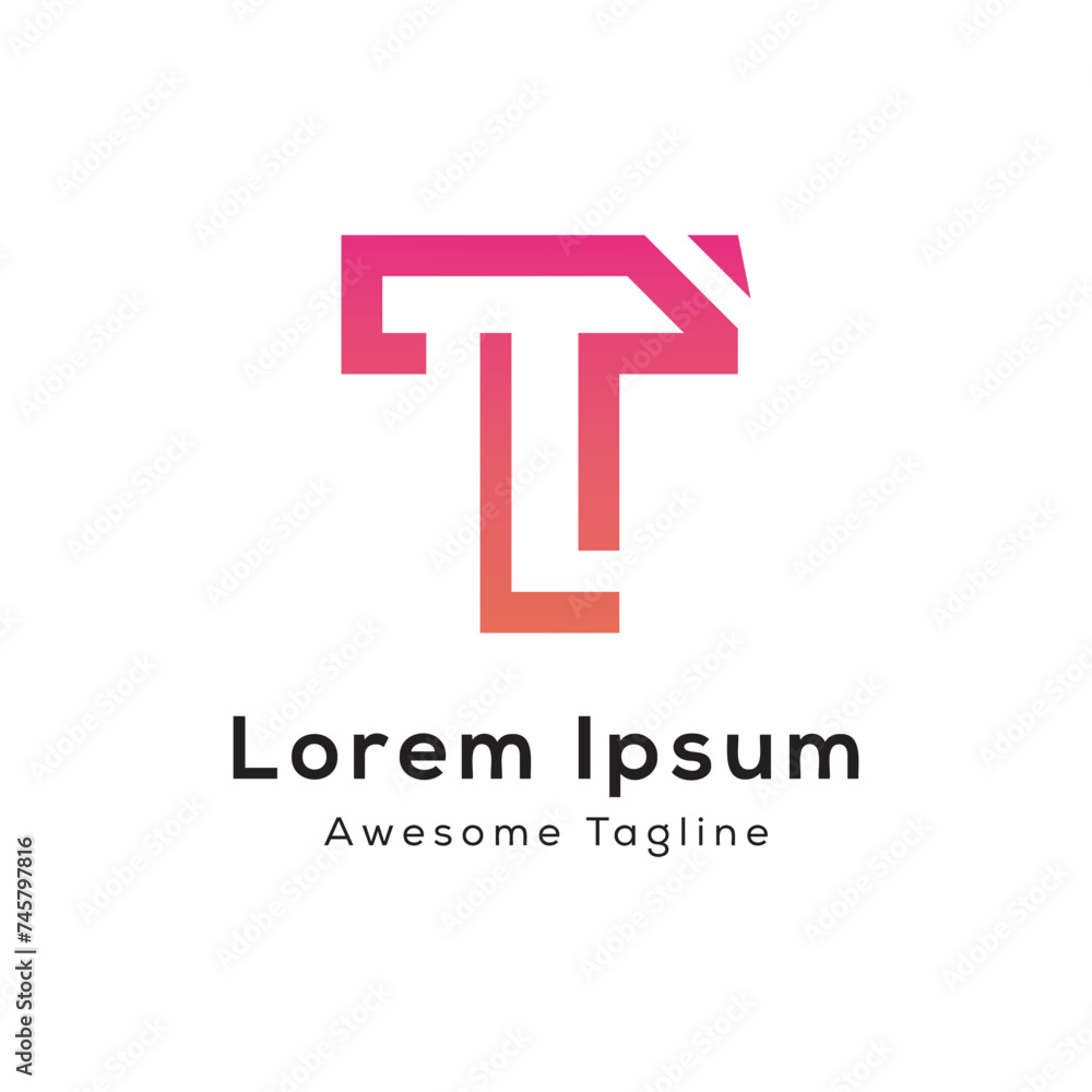 letter tl creative logo design icon letter tl creative logo design icon