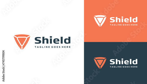 Simple Protection Shield For Strong Security Guard Logo Design