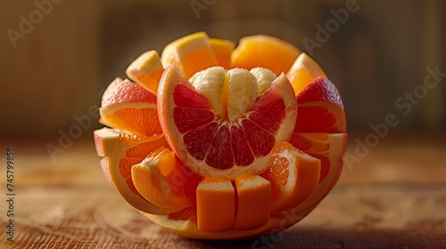 Reativity of fruit arts photo