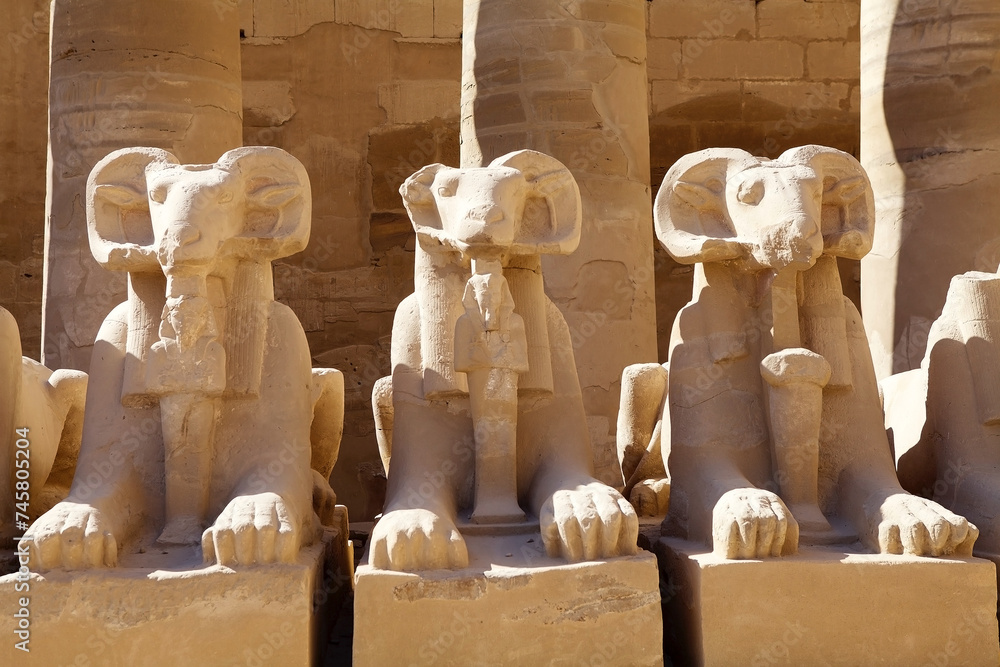 The Karnak Temple Complex in Luxor, Egypt - obrazy, fototapety, plakaty 