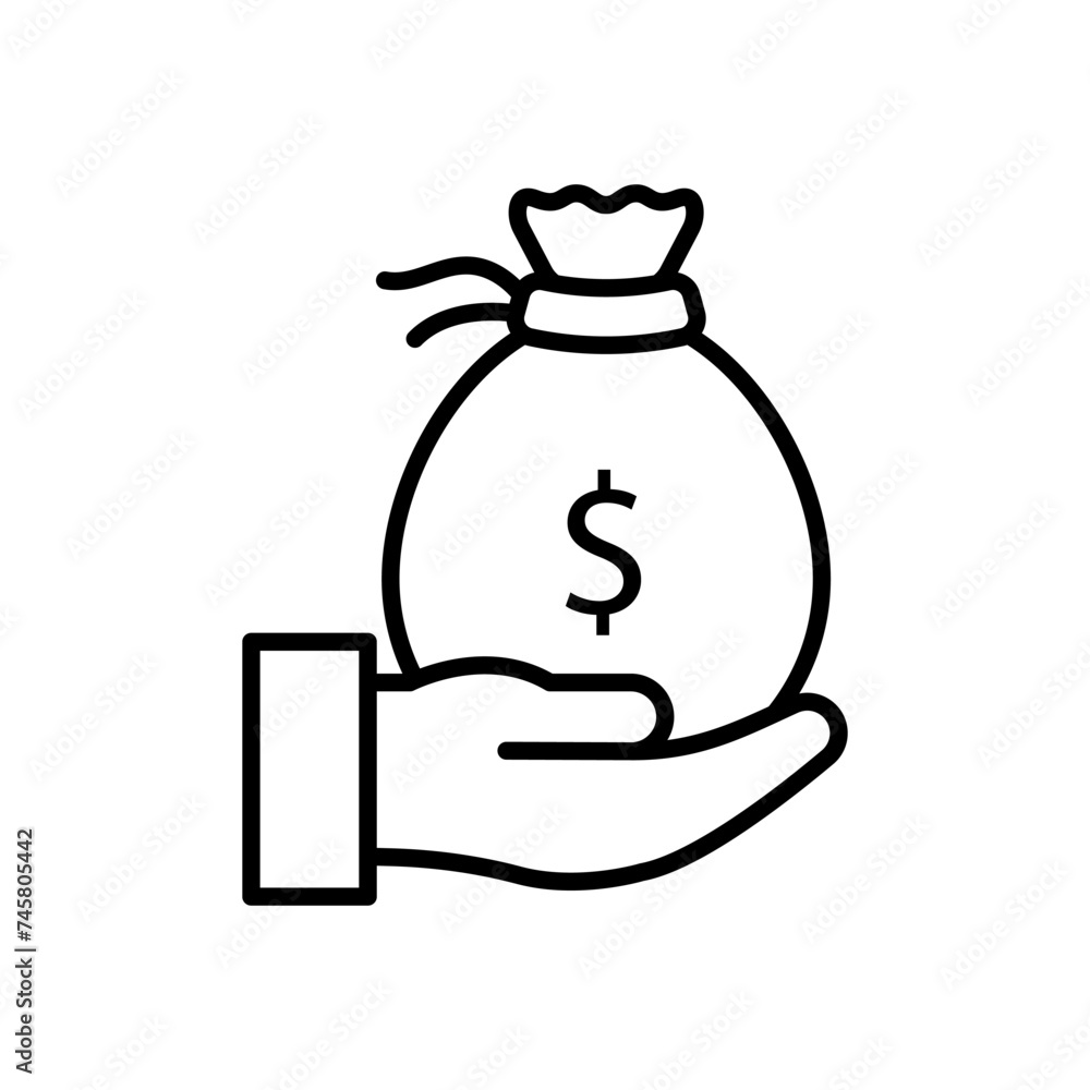 Salary icon vector design templates simple and modern Salary icon vector design templates simple and modern