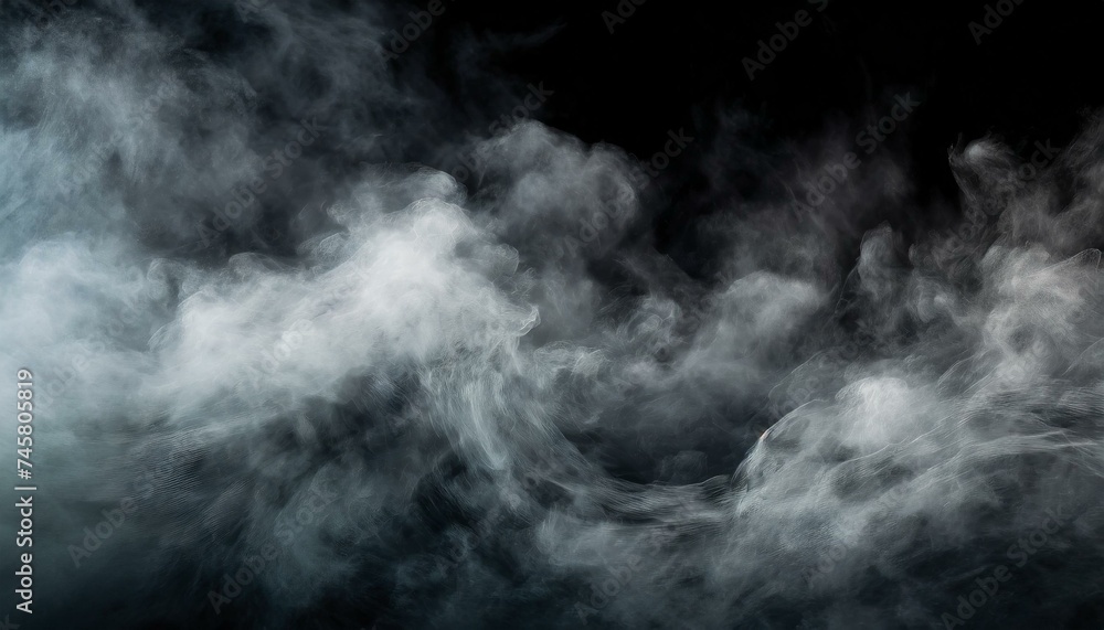 smoke on black background