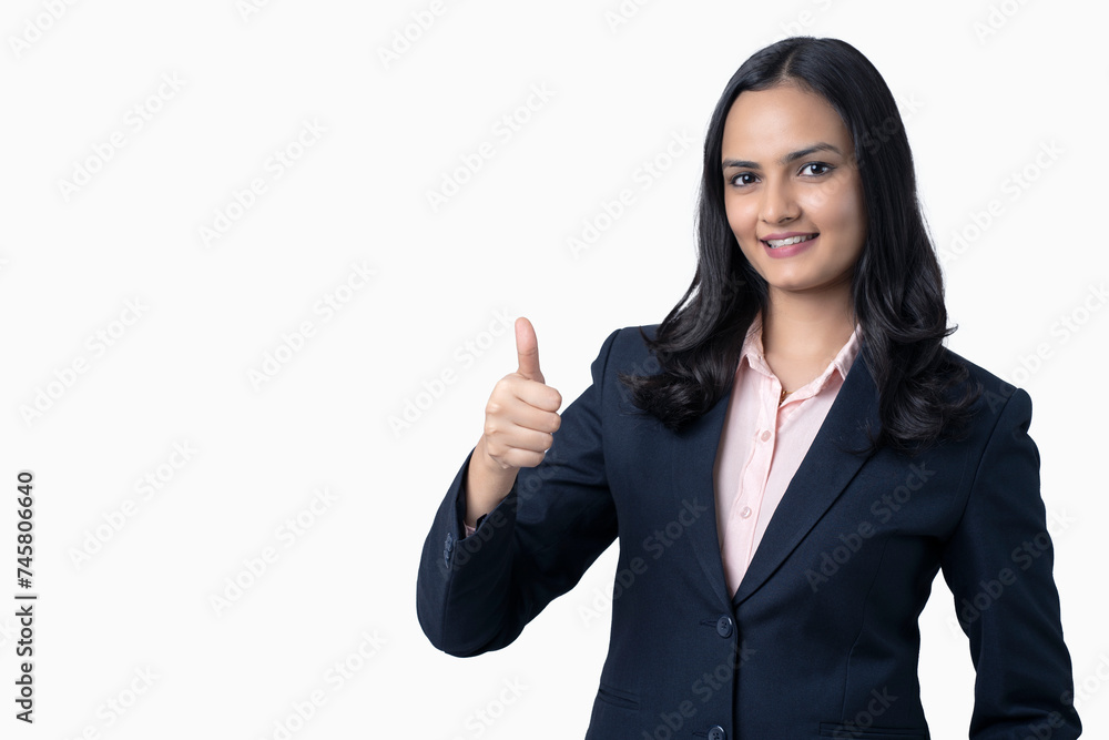 Business woman with different poses an expressions on white background. Business woman with different poses an expressions on white background.