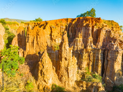 Yuanmou soil forest landscape in Chuxiong, Yunnan, China photo