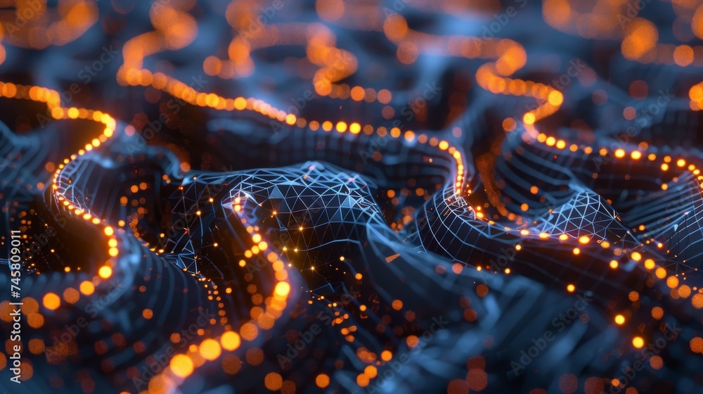 AI neural network glowing in a high tech lab intricate circuits futuristic data streams a vision of advanced intelligence AI neural network glowing in a high tech lab intricate circuits futuristic data streams a vision of advanced intelligence