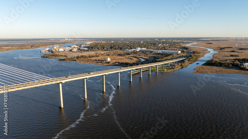 Sidney Lanier Bridge in Glynn County, Georgia. © Red Lemon