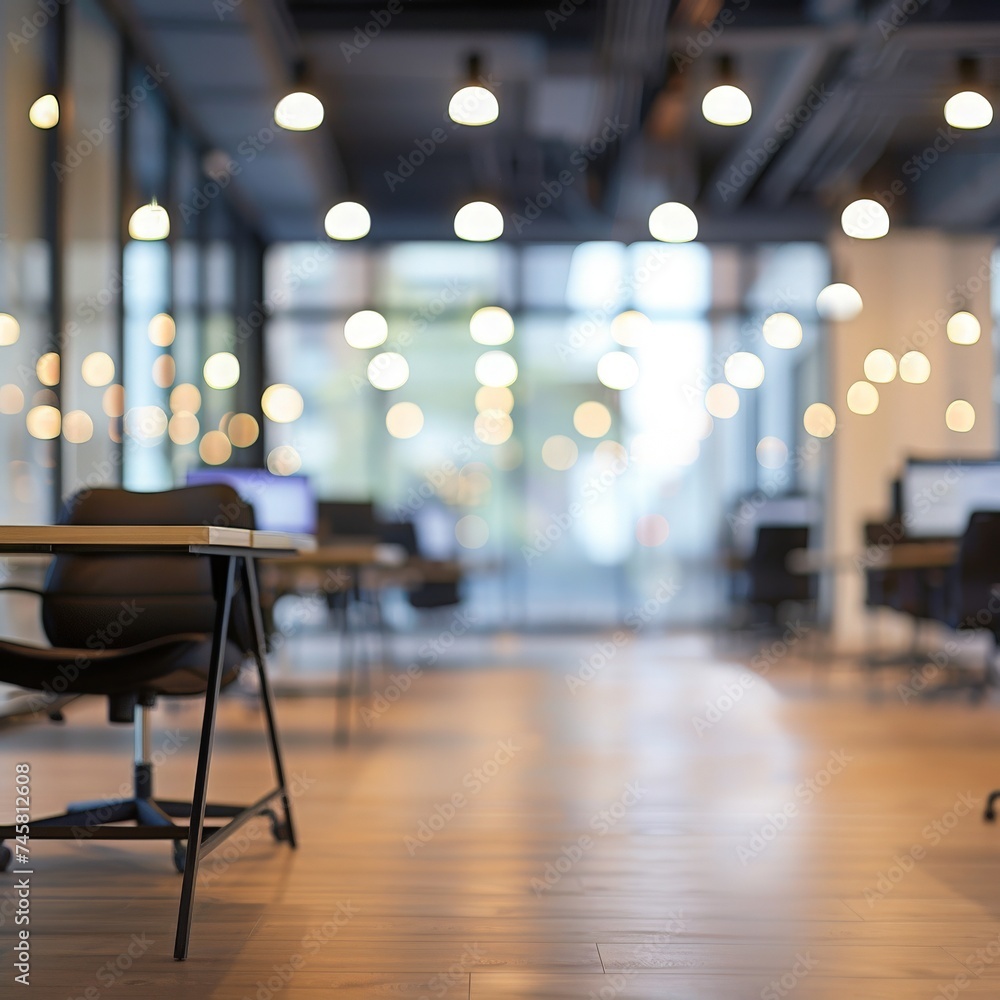Blurred background of empty modern office Blurred background of empty modern office