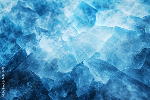 凍てついた氷のイメージ冬の背景テクスチャ, Generative AI photo