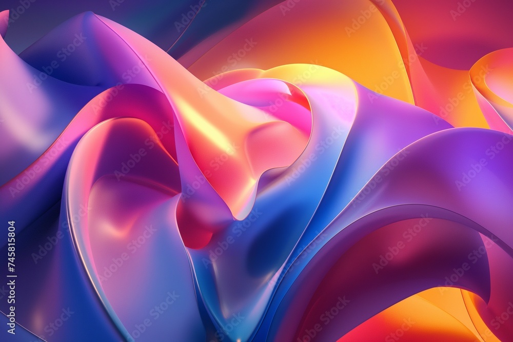 Obraz premium illuminated dynamic wallpaper. Abstract background.