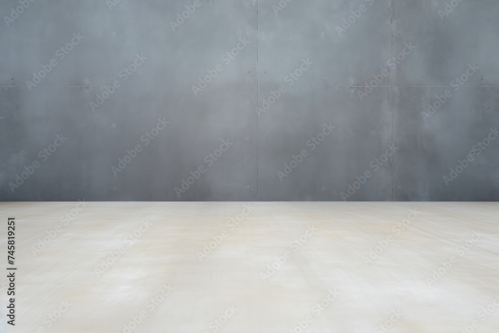 Spacious Gray Concrete Interior Background. Empty Gray Concrete Space Spacious Gray Concrete Interior Background. Empty Gray Concrete Space