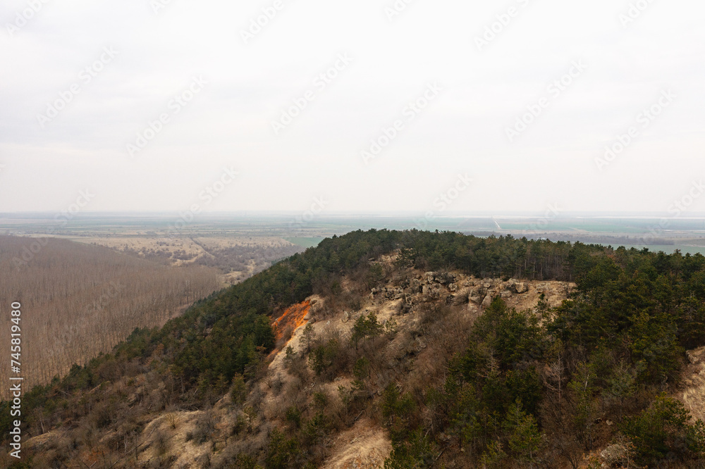 Romanian Wilderness: Aerial View of Serene Forests and Fields
