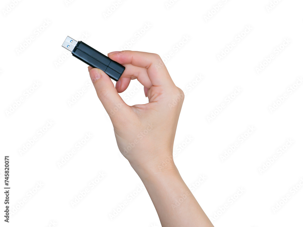 USBを持つ手 USBを持つ手