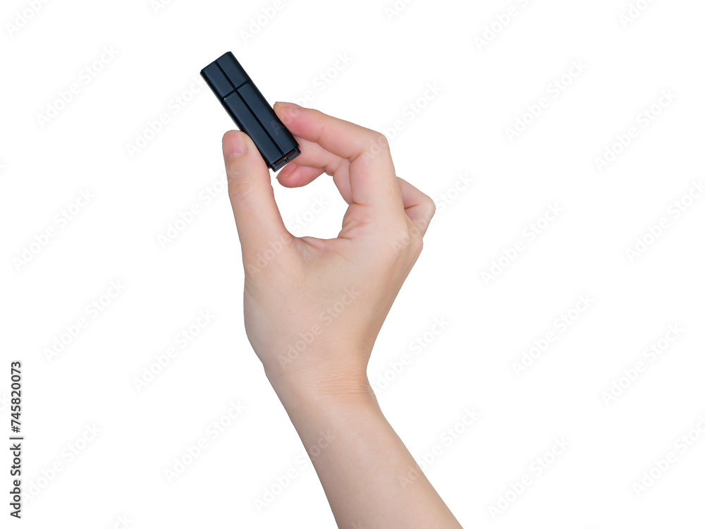 USBを持つ手 USBを持つ手