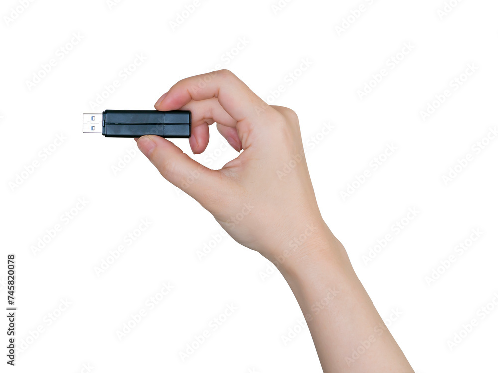 USBを持つ手 USBを持つ手