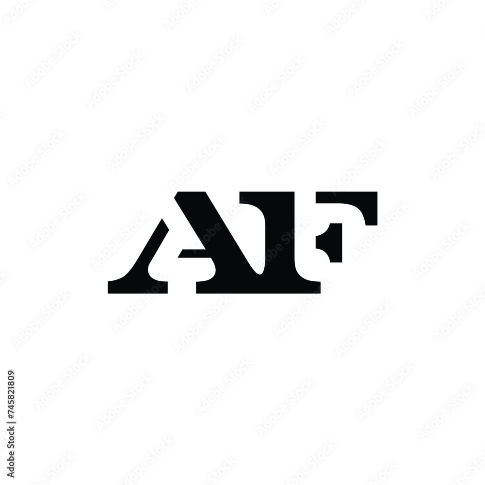 Modern letter AF FA unique logo vector template illustration Alphabet letter icon logo AF. Modern letter AF FA unique logo vector template illustration Alphabet letter icon logo AF.