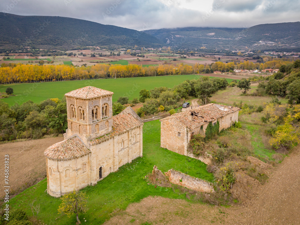 hermitage of San Pedro de Tejada, Romanesque hermitage, Puente-Arenas, the Merindad de Valdivielso, Burgos, Spain