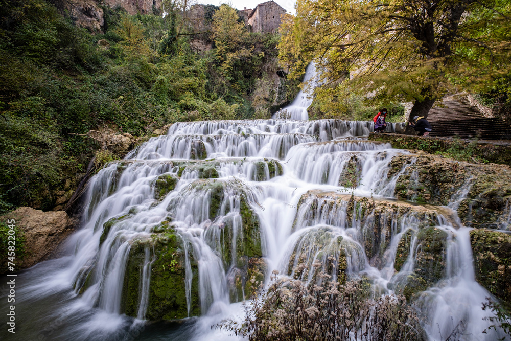 Orbaneja waterfall, Orbaneja del Castillo, Burgos, Spain Orbaneja waterfall, Orbaneja del Castillo, Burgos, Spain