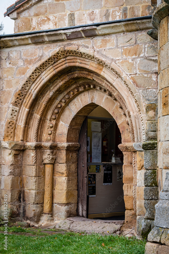 church of Santa María La Mayor, Romanesque, 12th century, Villacantid,Cantabria, Spain church of Santa María La Mayor, Romanesque, 12th century, Villacantid,Cantabria, Spain