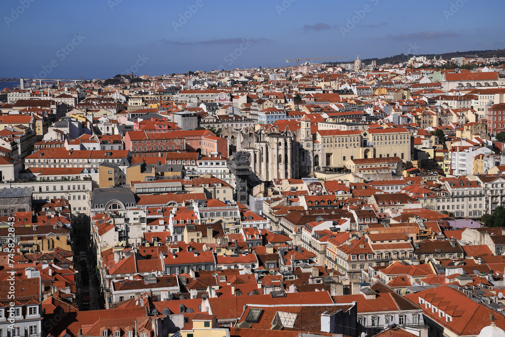 high angle view of Lisbon, Portugal