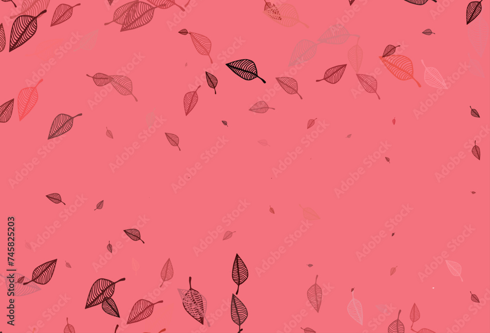 Fototapeta premium Light Red vector doodle texture.