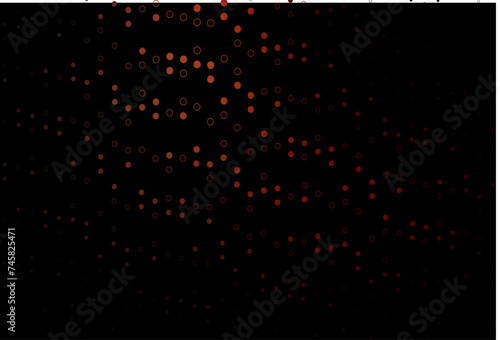 Dark Red vector layout with circle shapes.